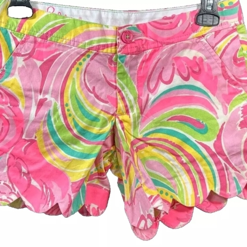 NEW Lilly Pulitzer Buttercup Shorts All Nighter Flamingo Pink Size 000 NWT